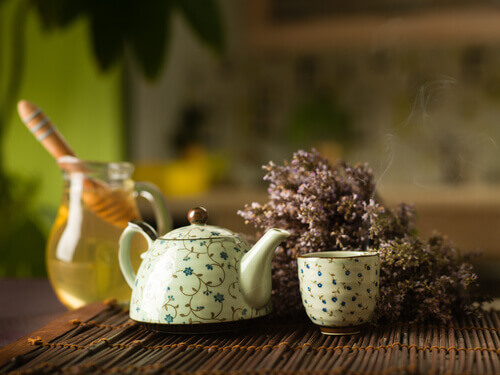 warm water with honey