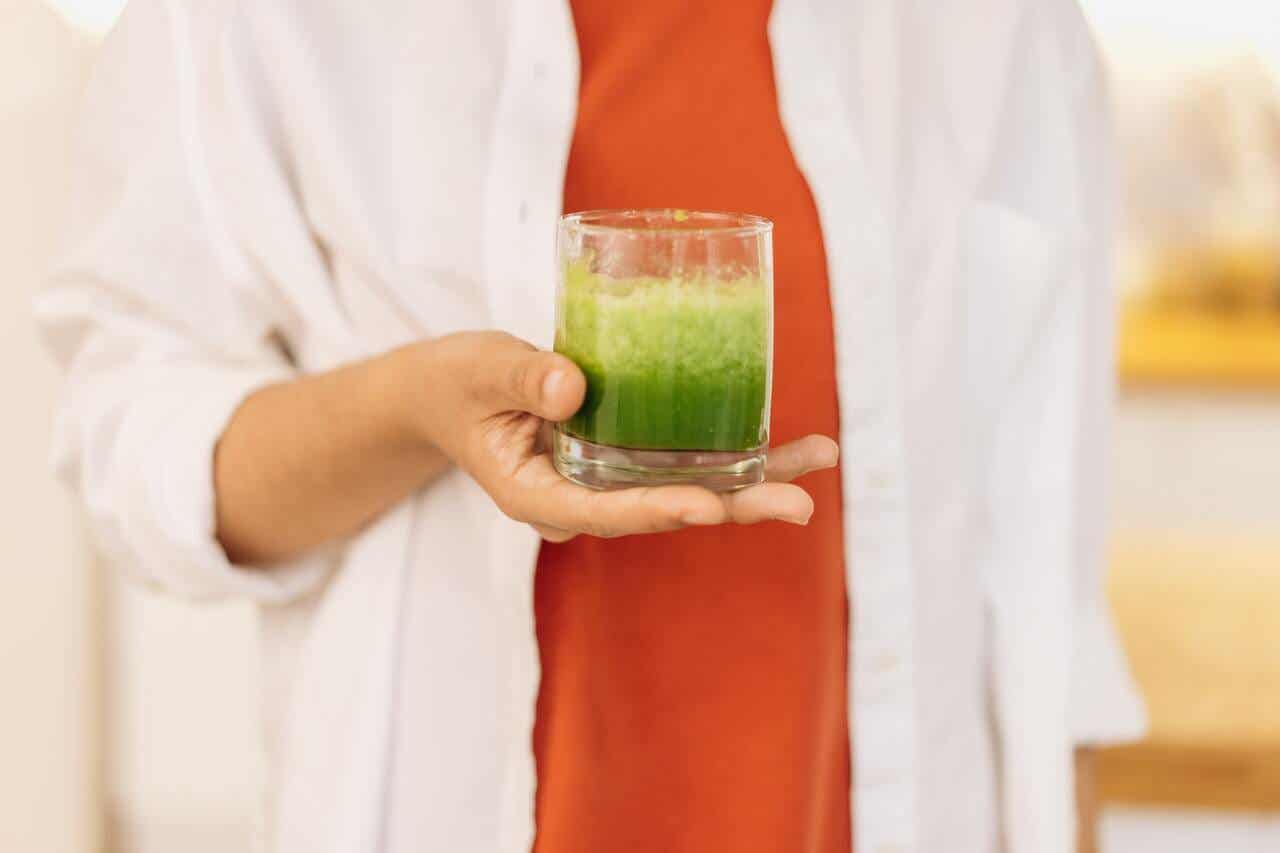 Green weight loss shake.