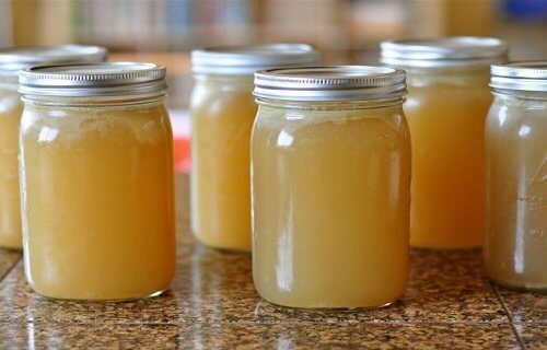 Gelatin in jar