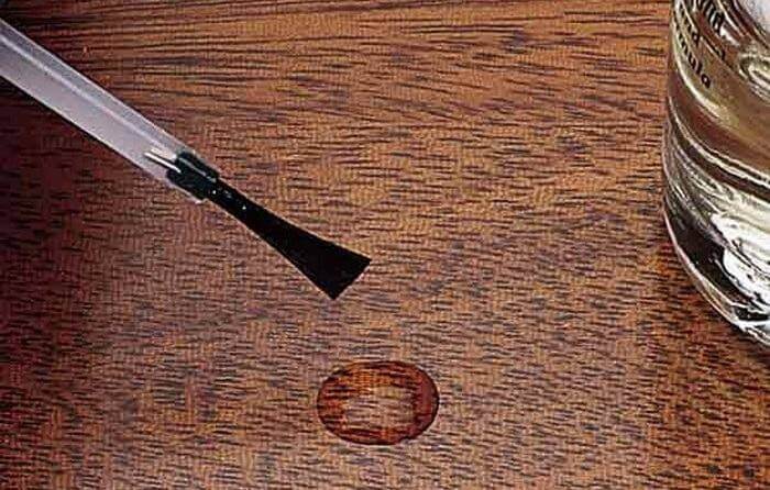 nail-polish-wood