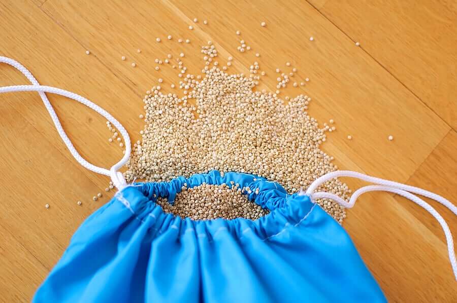 A bag of quinoa.