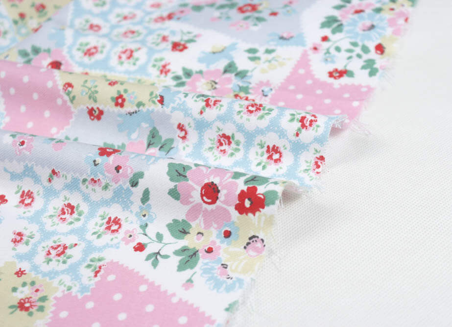 Fabric with flower pattern