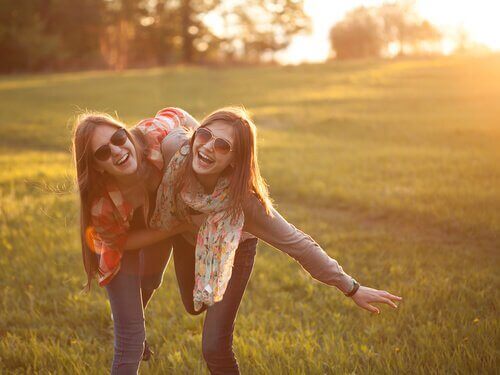 friends smiling