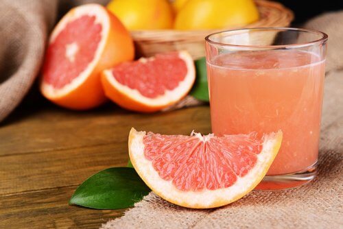 Pink gratefruit.