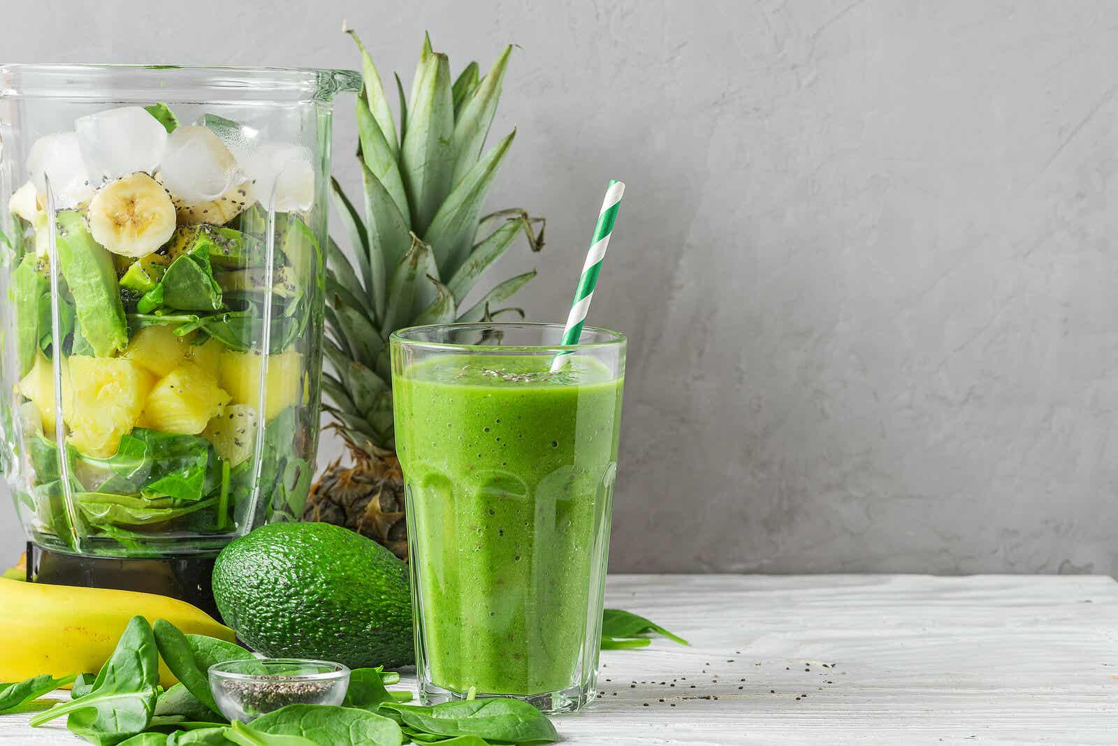 Magnesium-rich smoothies.