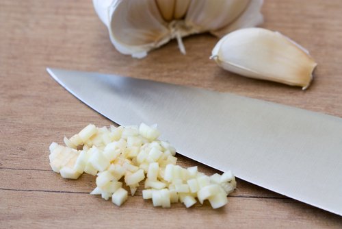 Minced garlic.