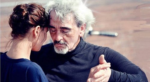 Dancing couple in love, for whom age is just a number