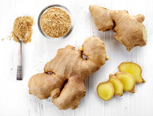 Cut up and ground ginger to help with lupus