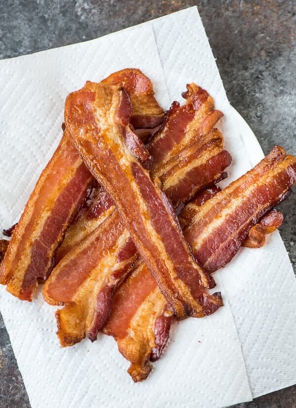 Some fried bacon.