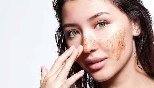 Revitalize your face with coconut exfoliant.