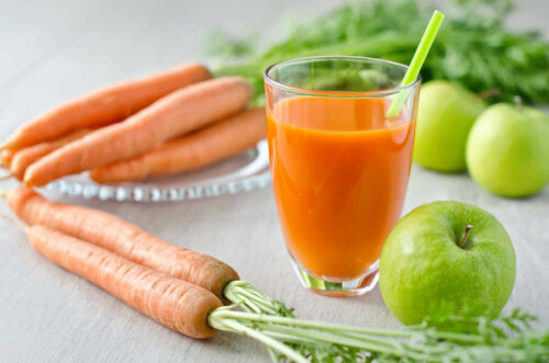 Some carrot and celery juice.