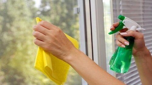 Apple cider vinegar to clean windows