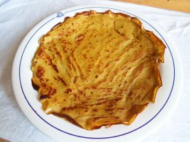 Banana Crepes without Gluten, Sugar and Lactose!