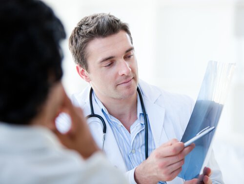doctor talking to patient