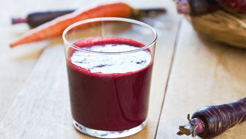 Purple carrot juice