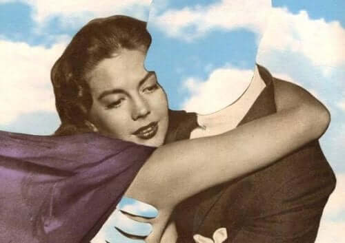 A woman with a man who ignores her.