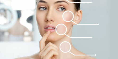 Woman with beautiful skin