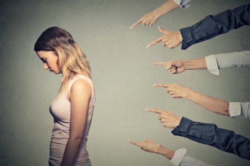 Woman feeling guilty
