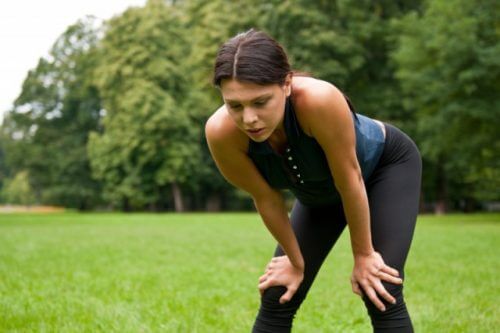 A woman with an electrolyte imbalance.
