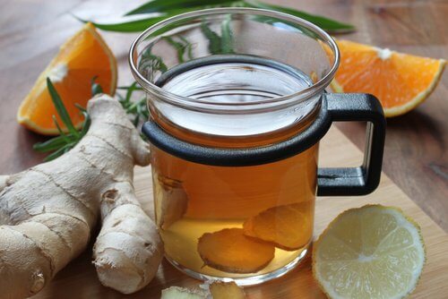 Ginger tea.
