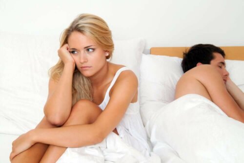 A woman with low sex drive.