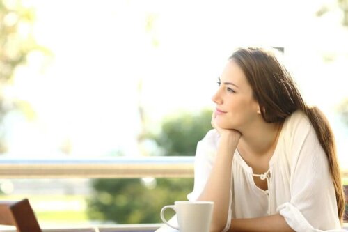 woman thinking, reflection