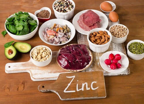 Foods with zinc.