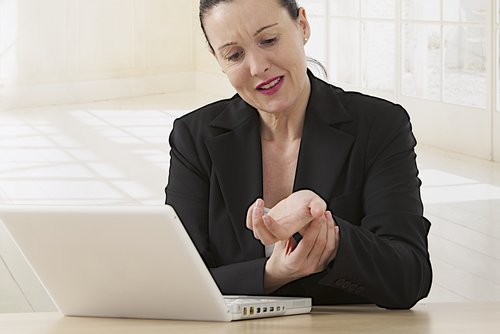 woman with joint pain