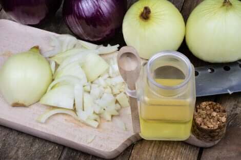 Chopped onion.