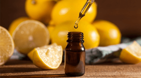 Lemon essential oils.