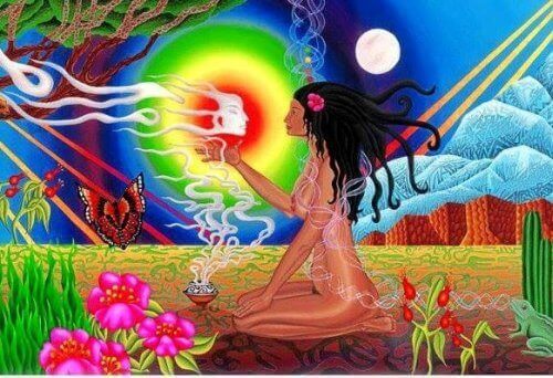 Medicine woman discovering herself