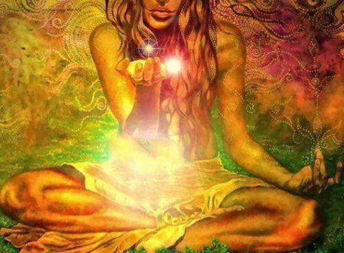 Medicine woman that heals her soul