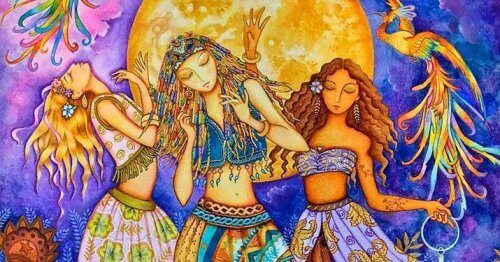 Women full of joy