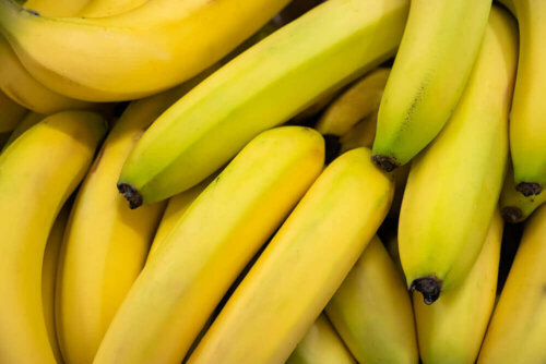 A pile of bananas.
