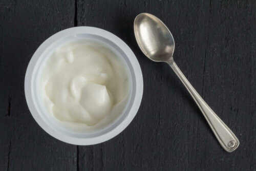Some yogurt which one of the treatments for bacterial vaginosis.
