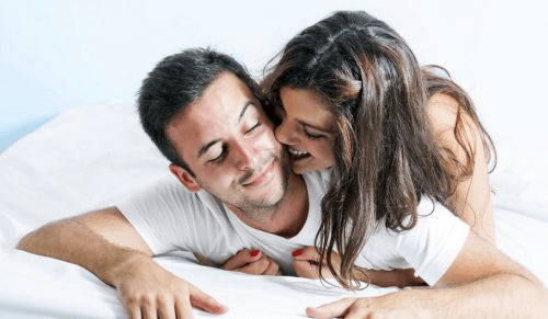 A couple enjoying their sex life.