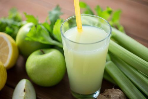 Green apple juice.