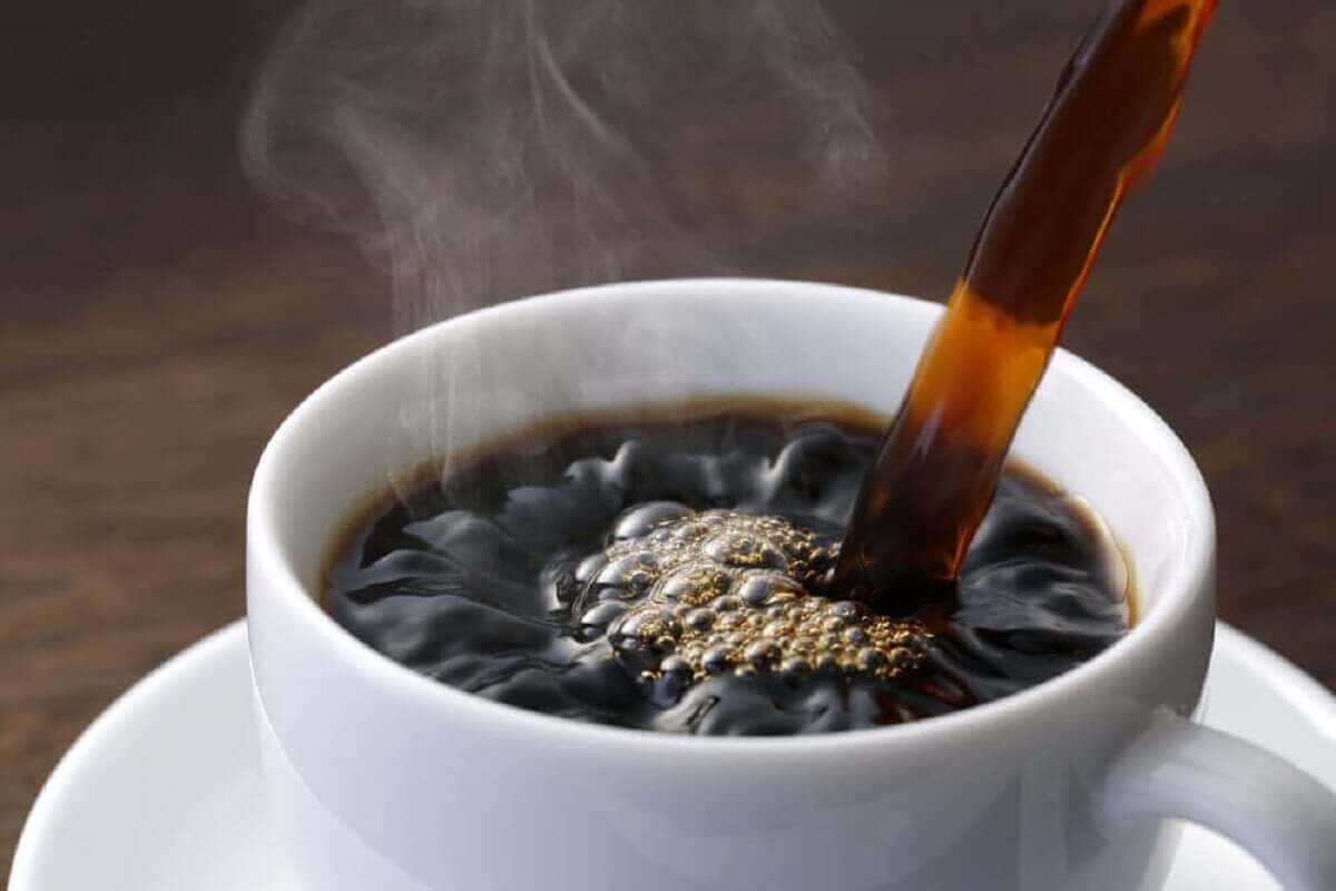 A fresh cup of coffee.
