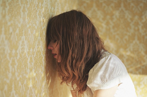 Woman having an anxiety attack