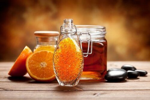 Orange and honey.