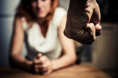 A woman about to be abused.