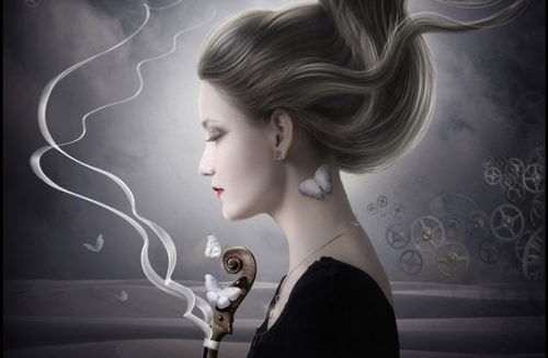 Woman in the process of life.