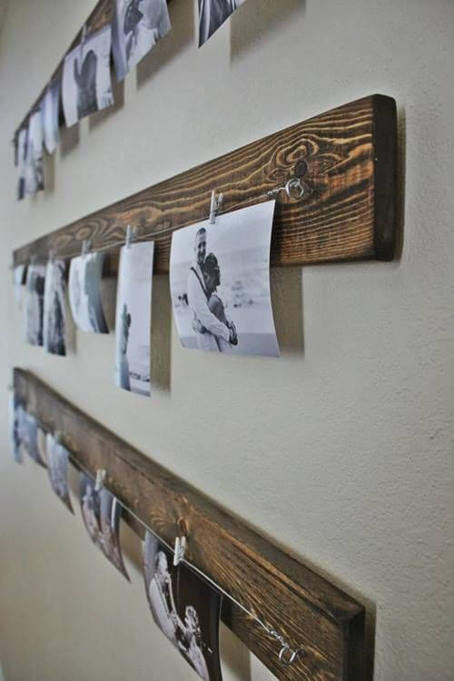 Photographs on the wall