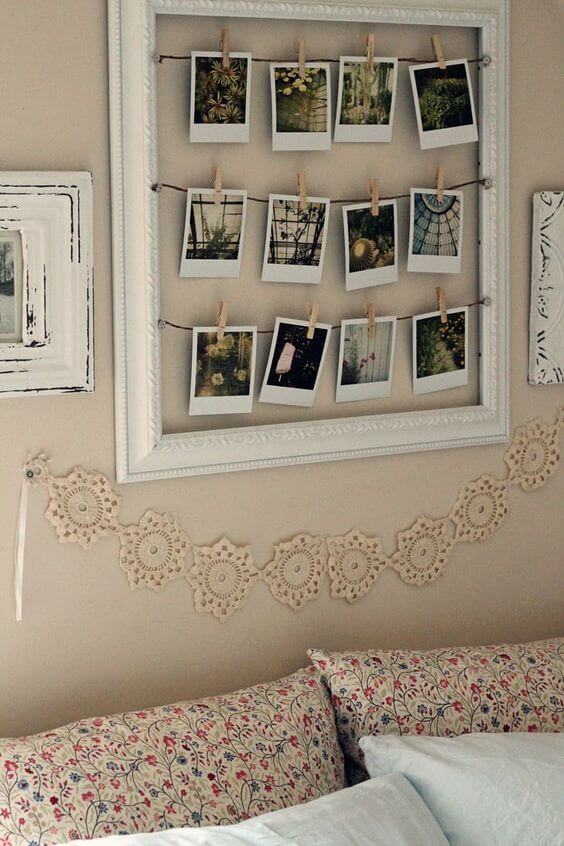 Photographs in a frame