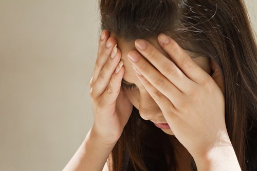 Stressed woman