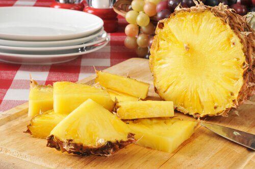 Pineapple slices.