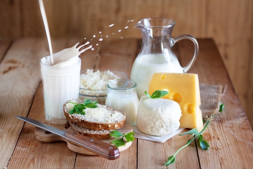 Different dairy products