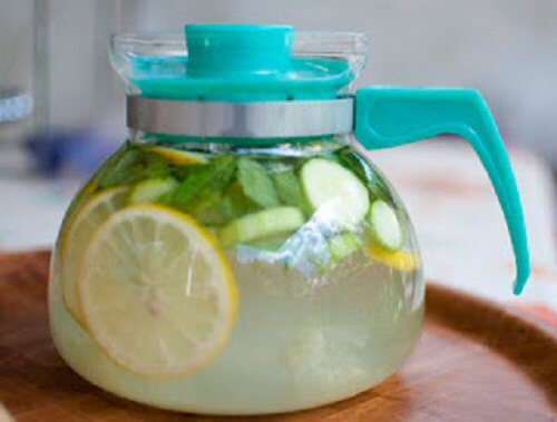 lemon cucumber and ginger drink