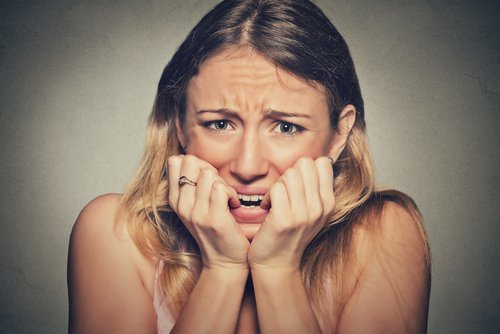 Woman looking worried
