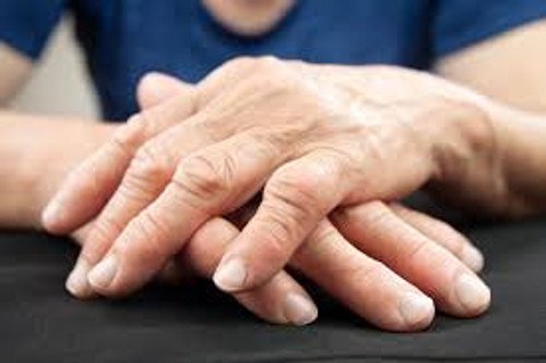 Wrinkly hands.